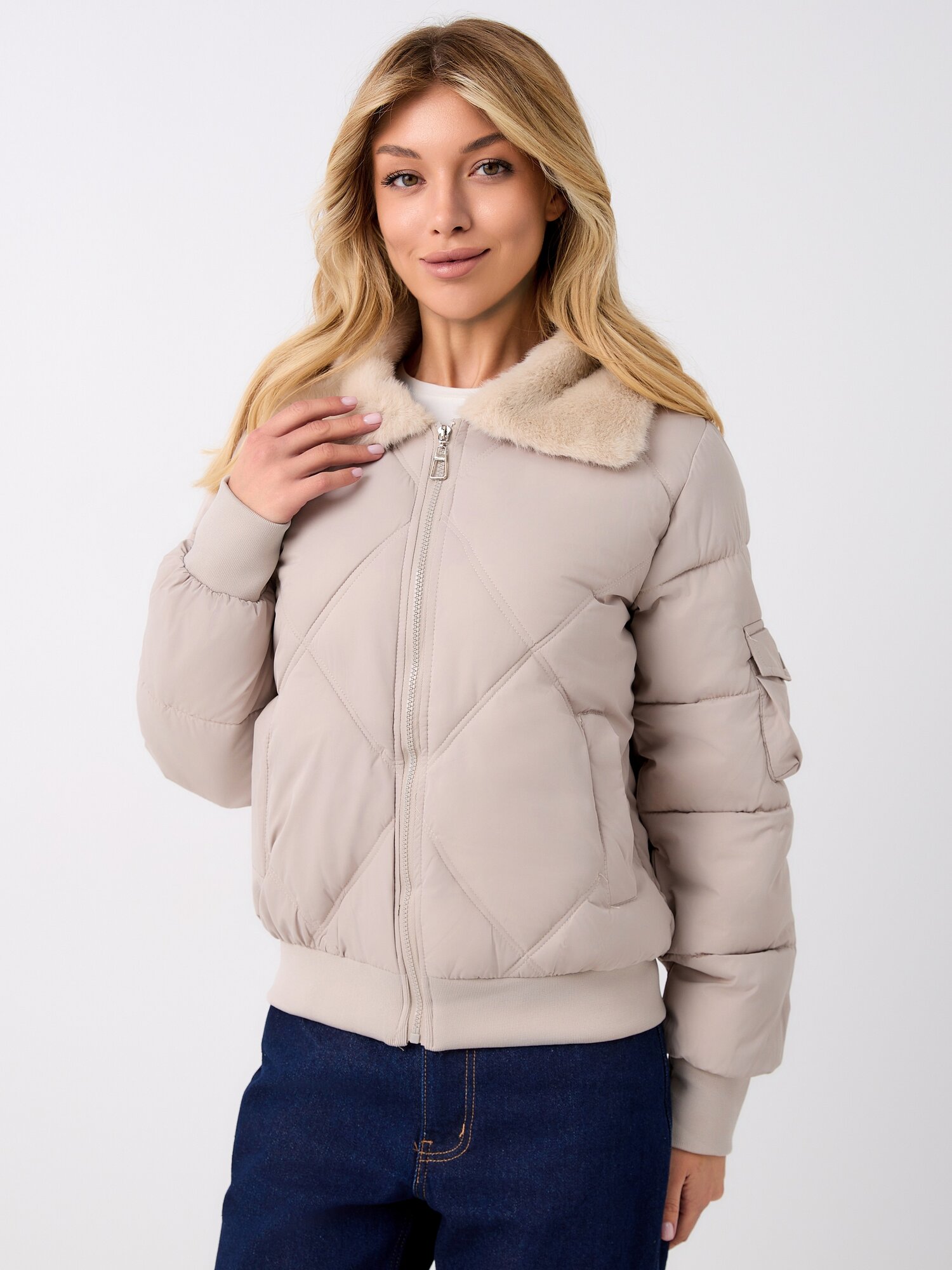 Куртка Abby, размер XL, светло-бежевый