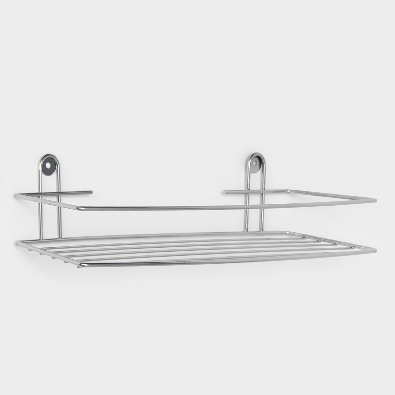 Полка для ванной прямая 34x11.5x4.5 см хром конструкция полки: прямая