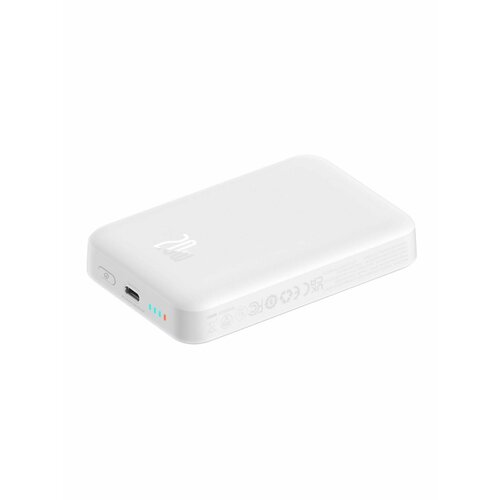 Внешний аккумулятор Baseus Magnetic Mini Air 10000 мАч Stellar White