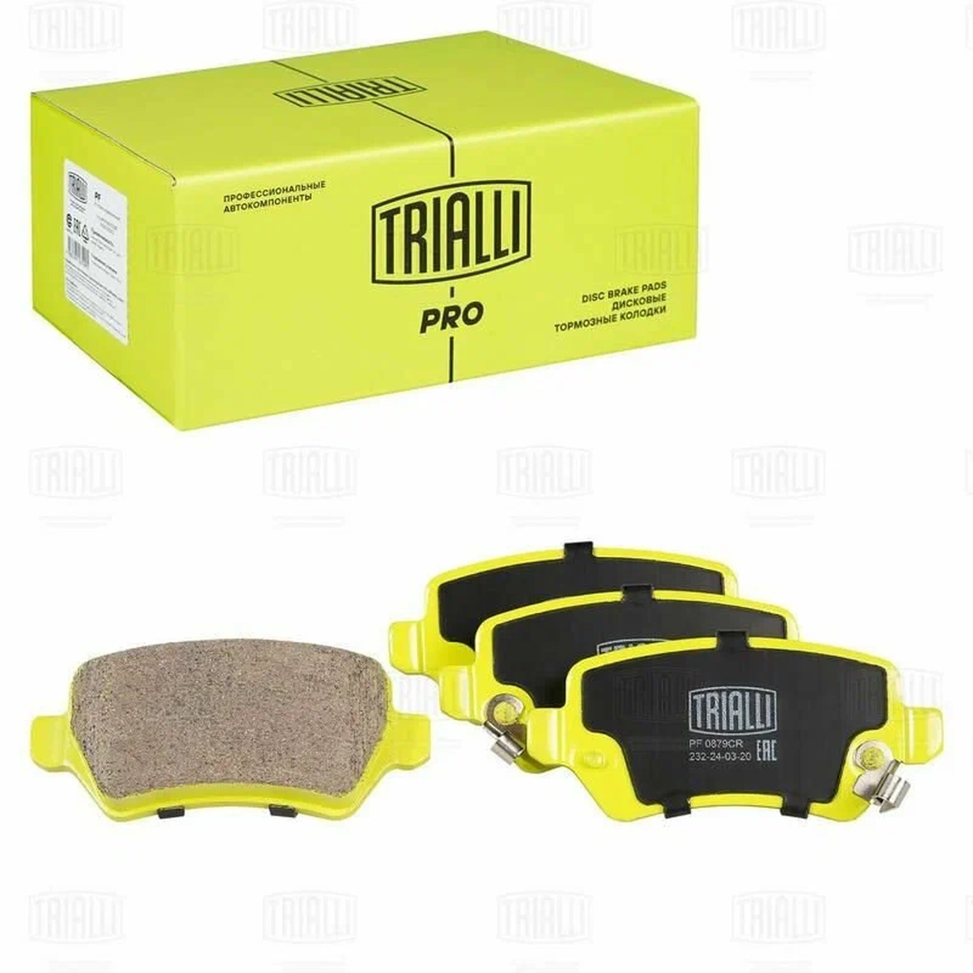 Колодки тормозные дисковые задние для а/м Opel Astra H Kia Ceed с тормозной системой TRW TRIALLI PF 0879CR (серия PRO)