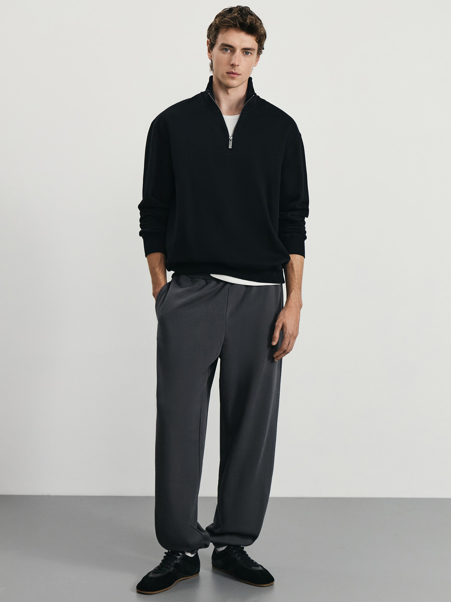 Брюки джоггеры Zarina Man, размер XL (RU 52), темно-серый