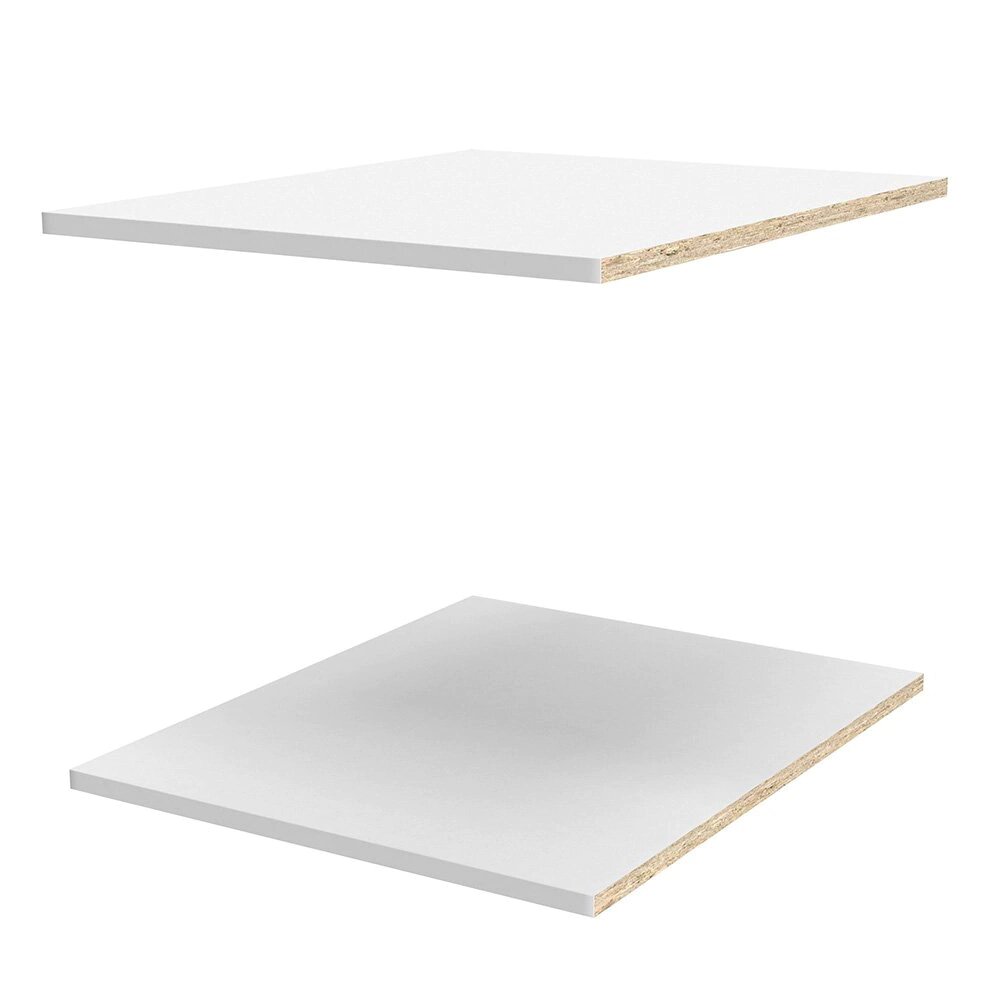 Полки модульного шкафа elemento 2 шт 50 см белые