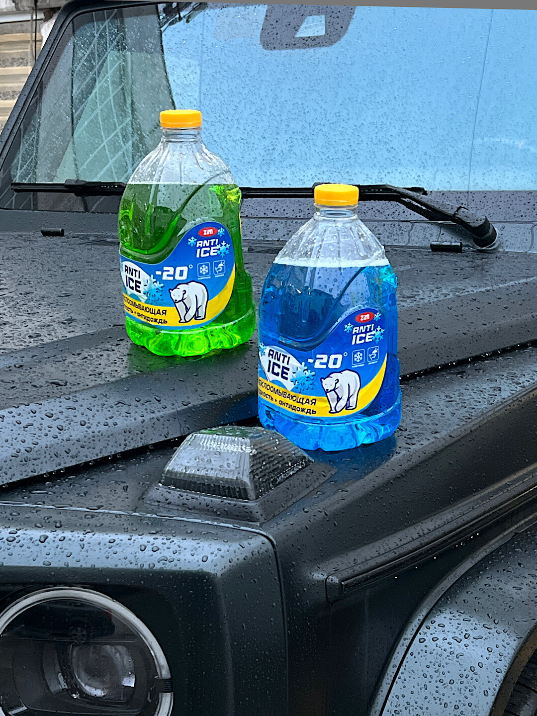Незамерзайка "Anti-Ice" - "стеклоочиститель+ парфюм+ антидождь+ воск" -20C, 4 литр