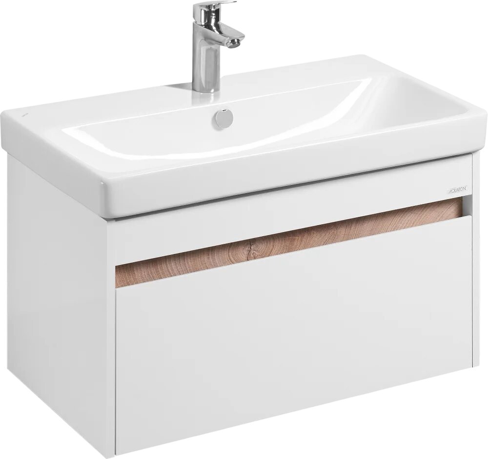 Тумба с раковиной AQUATON Марти 80 раковина Адриана 80