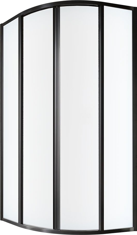 Душевой уголок Ravak Supernova SKCP4-90 195 без поддона стеклянный черный 90x90 с матовым стеклом раздвижной