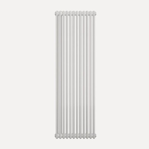 Изображение товара Трубчатый стальной радиатор FLAMUX 2180 ALTUS, Высота 1800мм, 12 секций, RAL 9016. Универсальное подключение: Боковое. Стальная батарея FLAMUX. Вертикальный радиатор для обогрева помещения.
