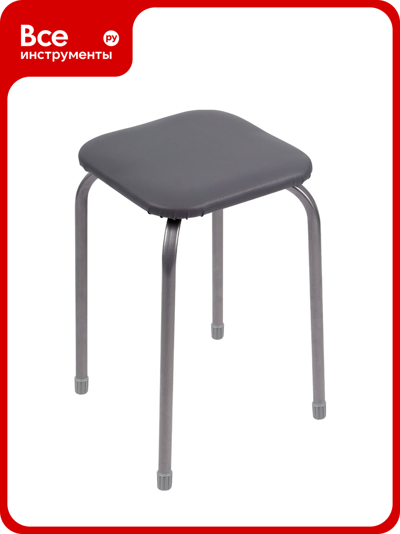 Табурет Nika Эконом ТБ2/СР серый