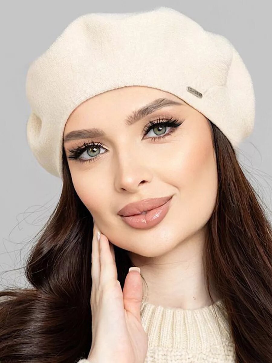 Берет  для женщин, размер 56-58, бежевый — фото 1