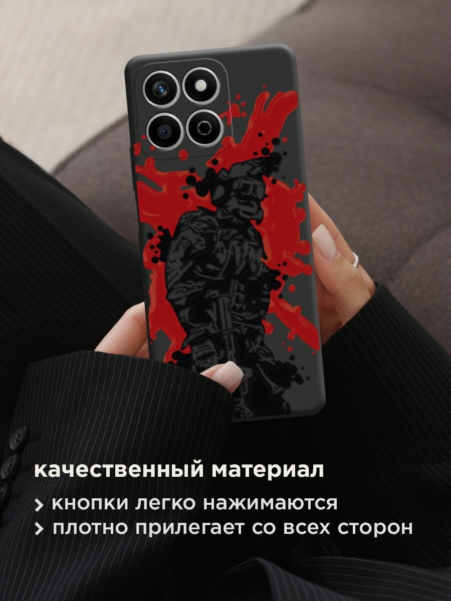 Чехол на Honor X7C / Хонор X7C с принтом "В пылу сражения 2" — фото 1