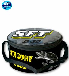 Емкость для прикормки SFT круглая на молнии D 30cm, H 15cm