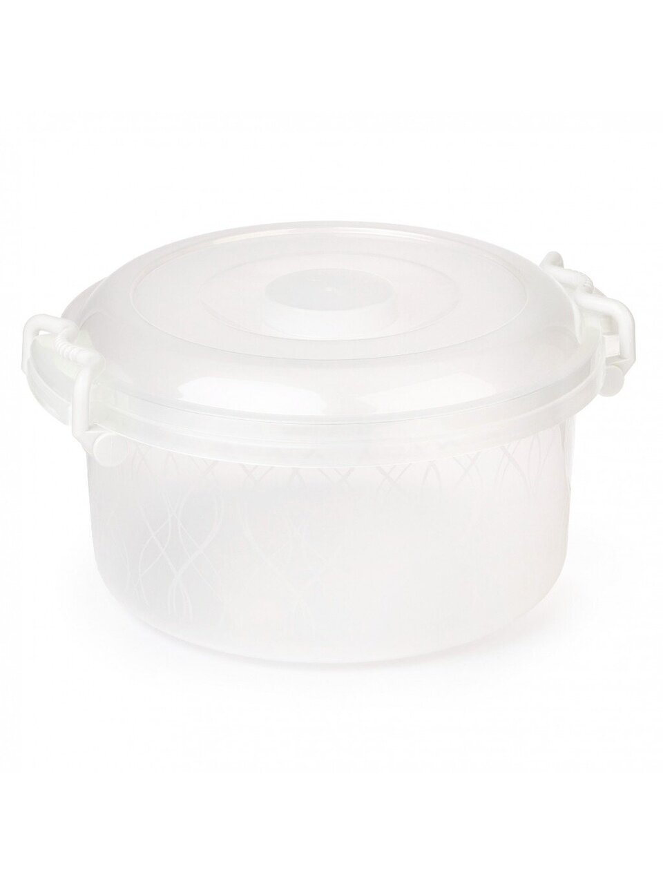 Контейнер пищевой пластик 5 л 14 см с ручками Альтернатива М097