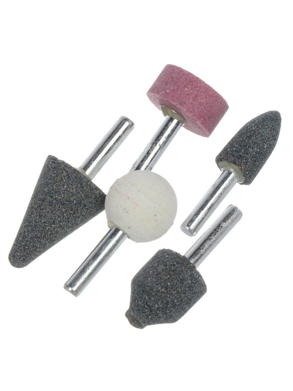 Точильные камни для дрели Bartex набор 5 штук насадки для заточки инструментов