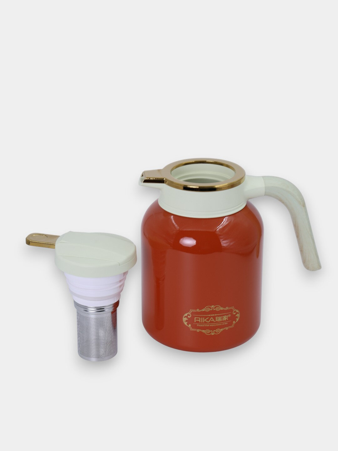 Чайник-термос RIKA "Life Premium", термоизоляция, 2 л, нержавеющая сталь — фото 1