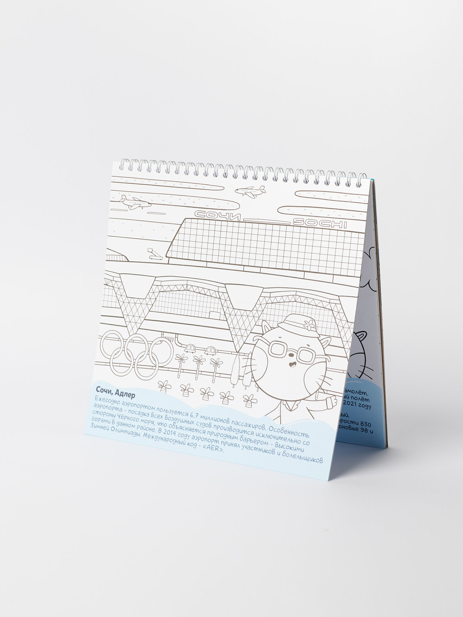 Раскраска для детей самолеты и аэропорты России. Сувениры Magniart — фото 1