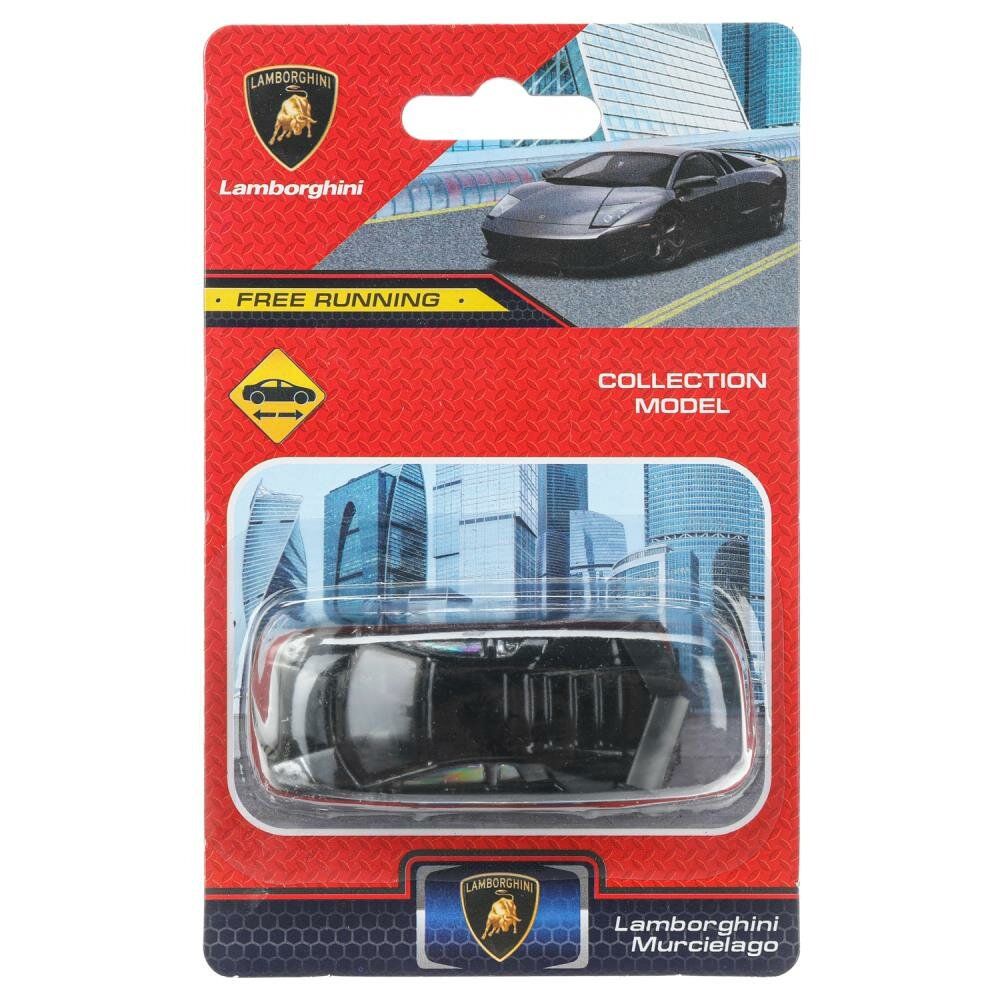 Машина металлическая "Ламборгини Мурселаго r-gt" 7 см. черный MURC-7-BK