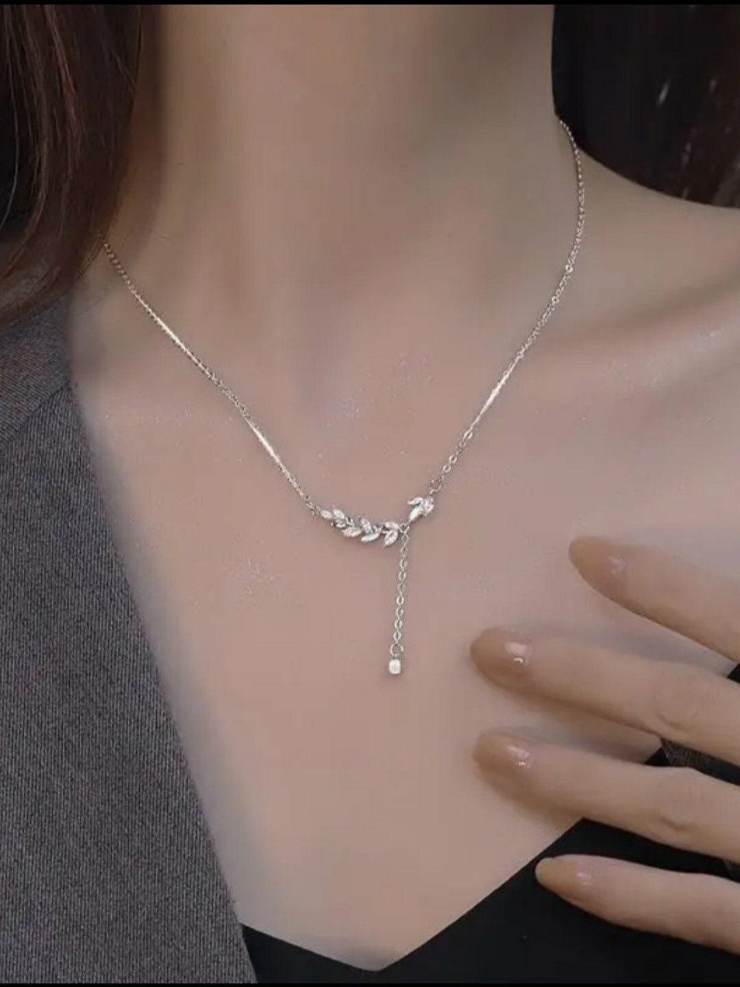 Цепь, 1 шт., длина 26 см, dark grey — фото 1