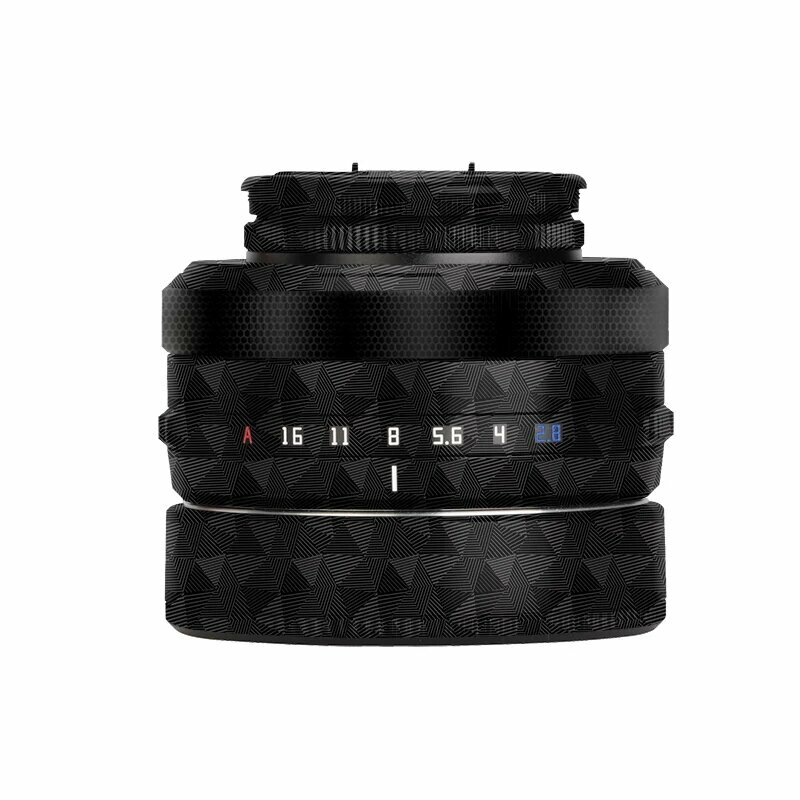 Премиум защитная пленка для объектива 27мм f/2.8 E-Mount треугольная черная текстура