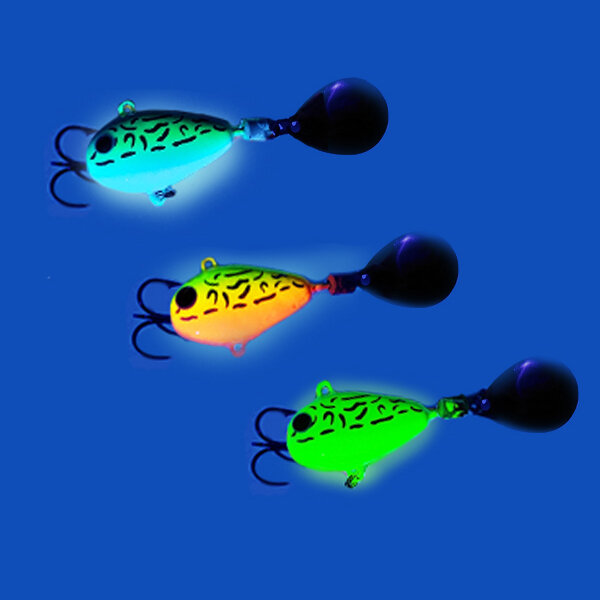 Блесна Тейл-Спиннер для рыбалки Uf-Studio Hurricane 18g #Gria Lime — фото 1