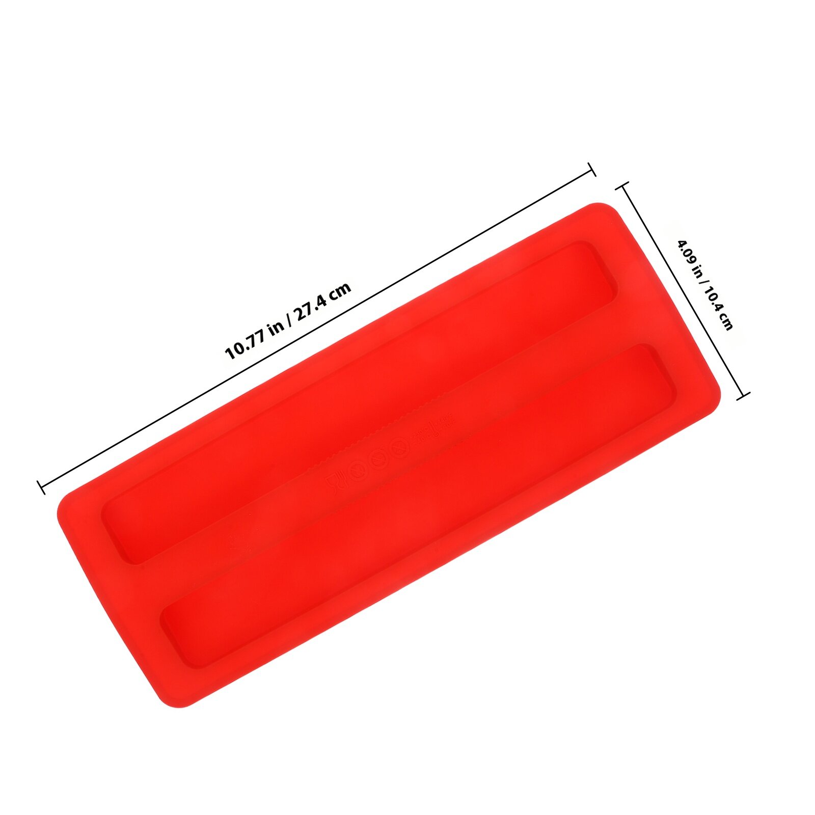 Крышка Для Тостера Из Силикона Красного Цвета Размер 27.40X10.40X1.20Cm