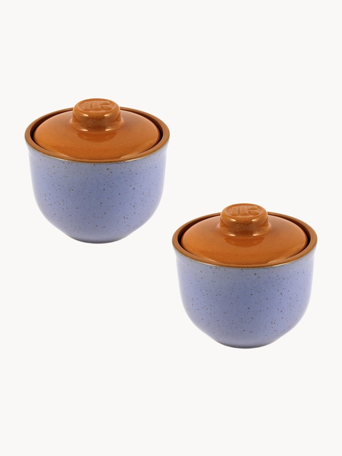 Набор горшочков Ломоносовская керамика ColorLife, 0,7 л, жаропрочные, с крышками, 2 шт.