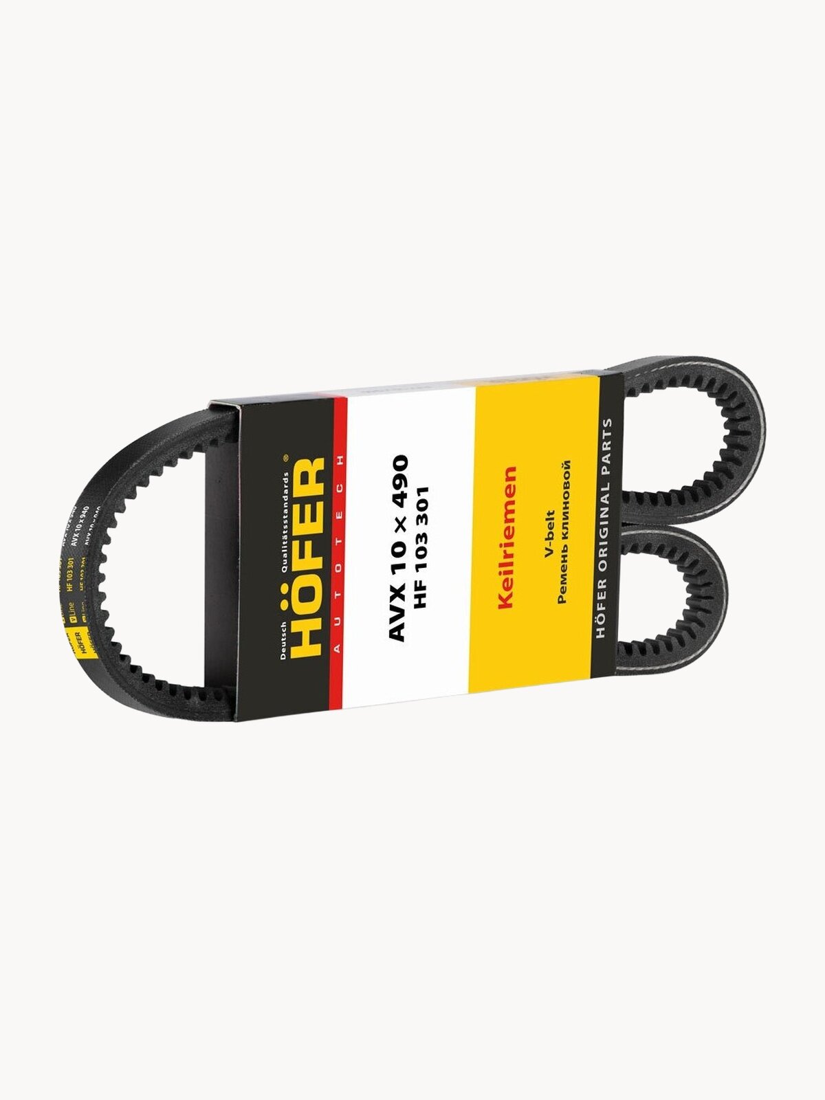 Ремень генератора клиновой зубчатый AVX 10 x 940 для ВАЗ 2101 Hofer HF103301