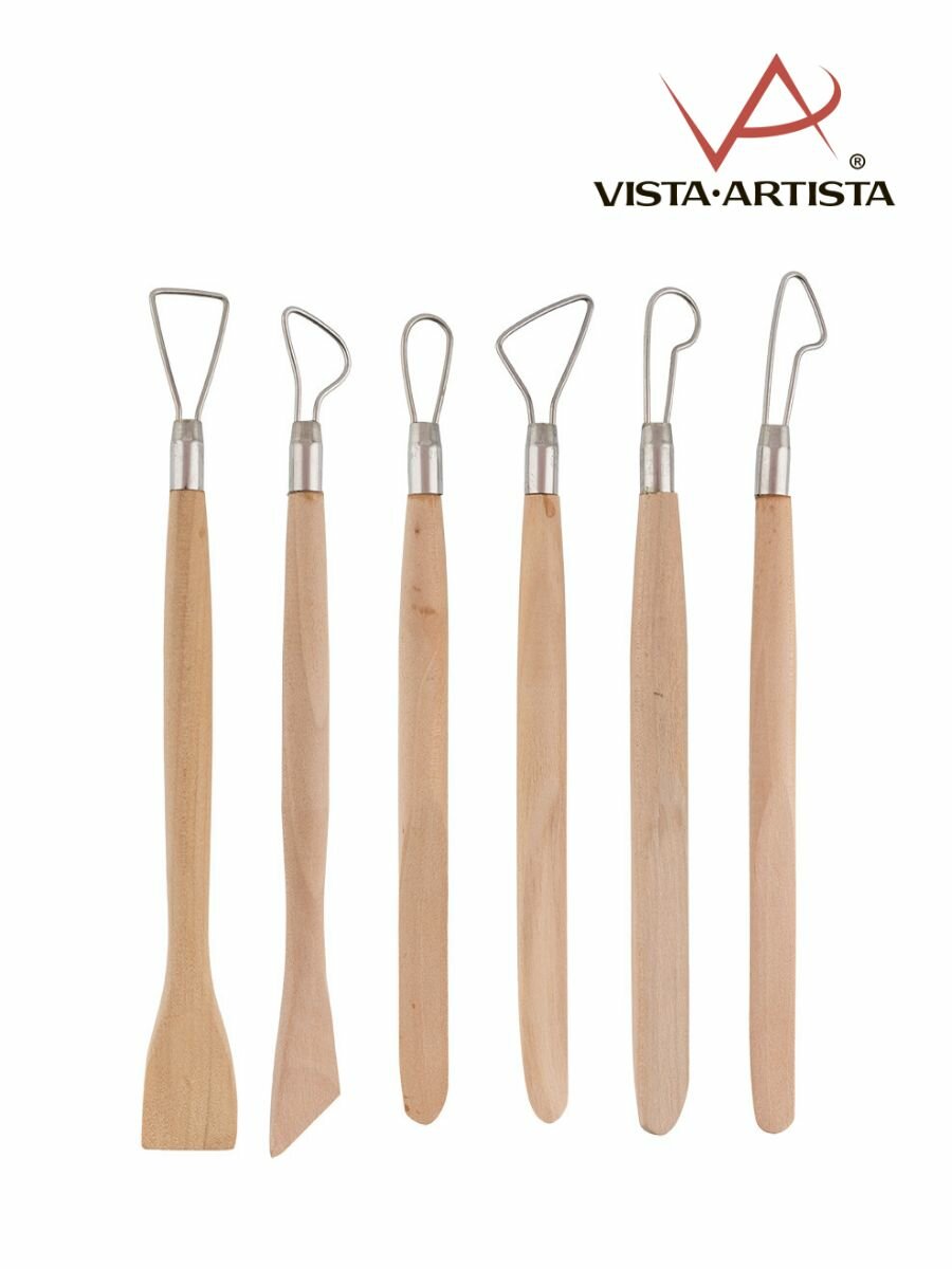 VISTA-ARTISTA Sculpt стеков скульптурных набор 6 штук, дерево + петля VSK-06