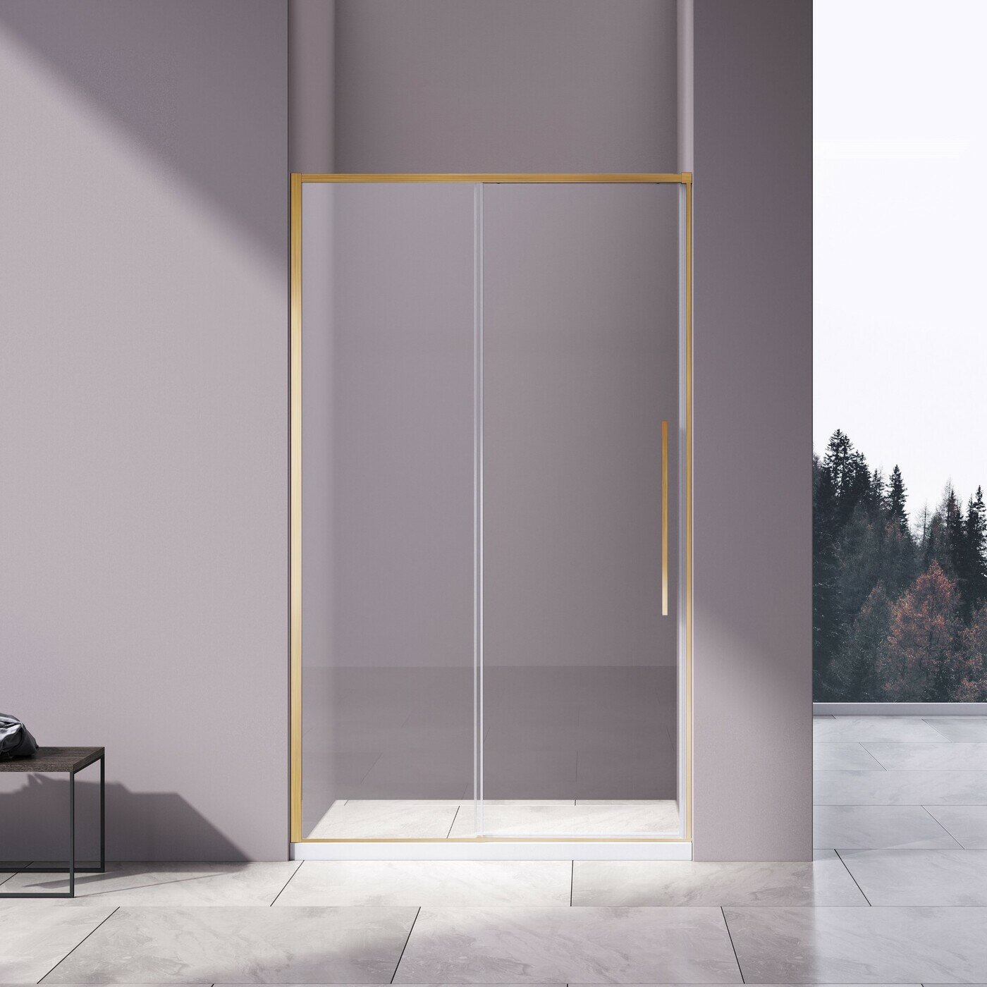 Душевая дверь Vincea Slim-N 195х120 VDS-4SN120CLG