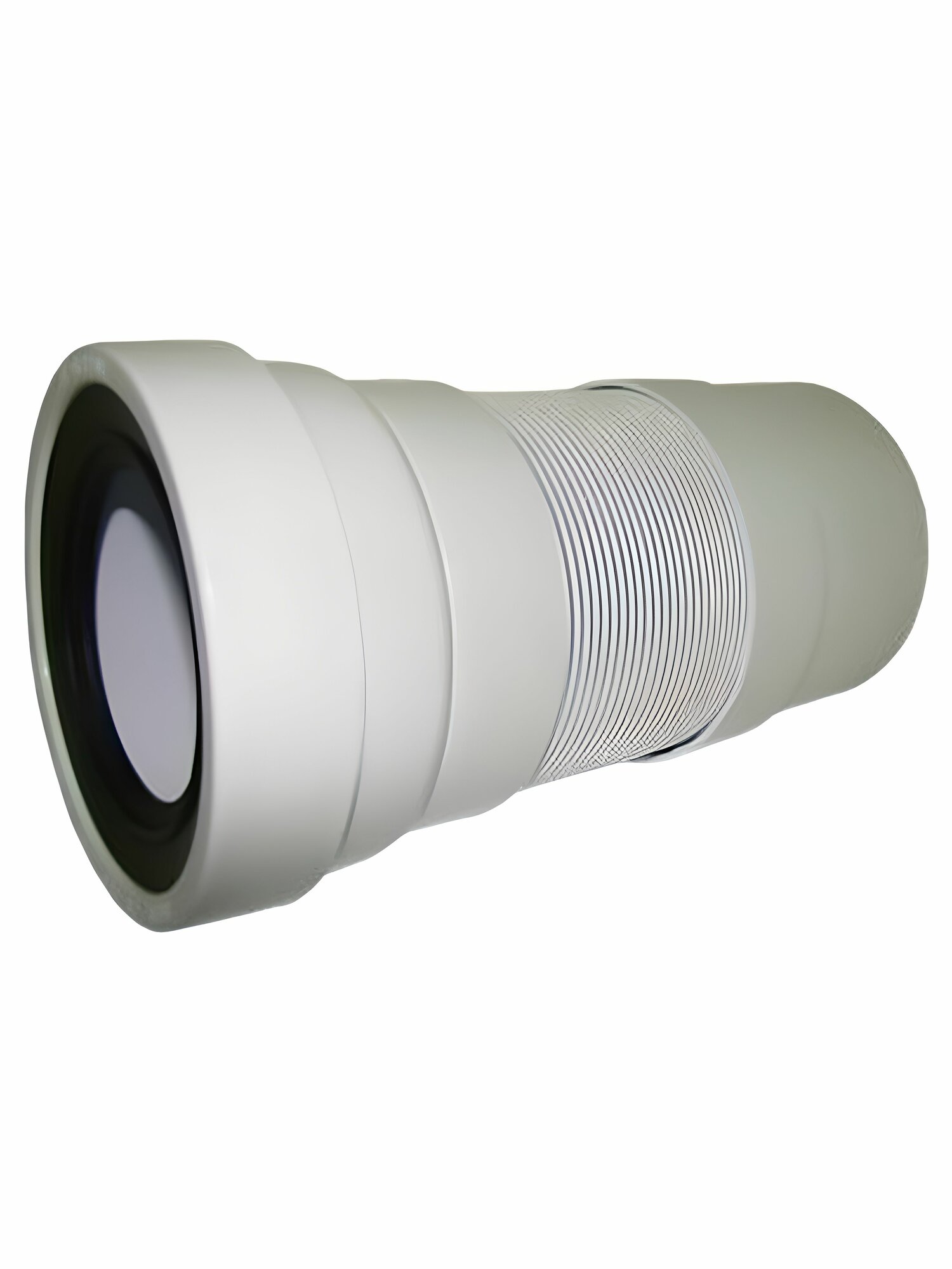 Фановая труба M'ALPINE прямая L-230-440 мм раздвижная гладкая (WC-F23Р)/Гидропласт