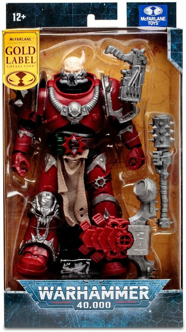 McFarlane Toys Warhammer 40,000 — Фигурка Chaos Space Marine (Word Bearer), 17,8 см (Gold Label)