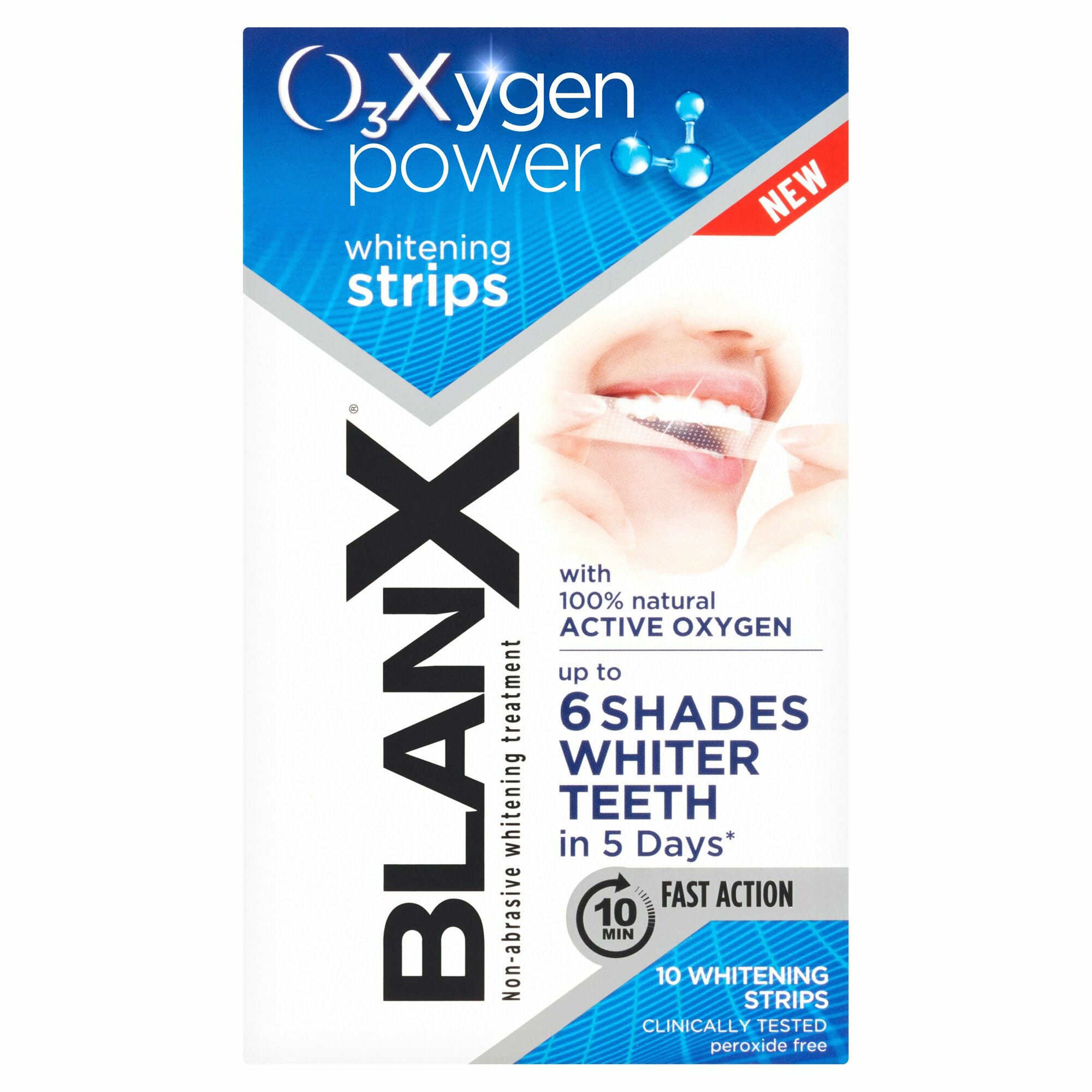Отбеливающие полоски BlanX O3Xygen Power Whitening Strips 10 пар