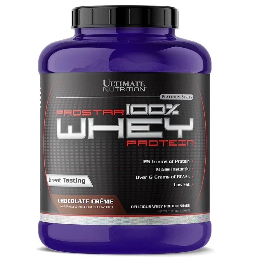 Сывороточный протеин Prostar 100% Whey Protein 2390 гр. 5.28lb (Ultimate Nutrition) Шоколадный крем
