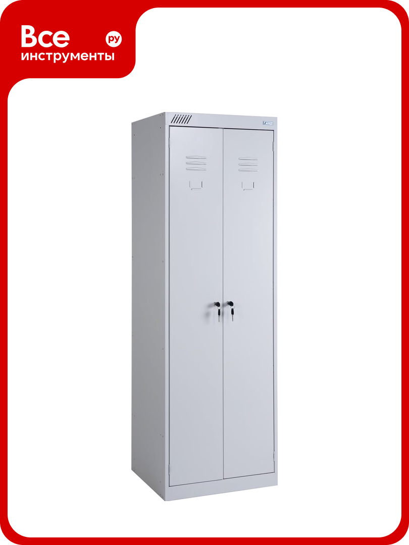 Одежный шкаф Металл Завод  ШРК   светло серый  металл  185x60x50см