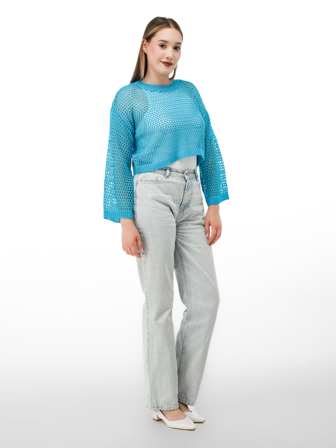 Свитер Didov TRIKO 7401F, размер 40-48, голубой 1 — фото 1