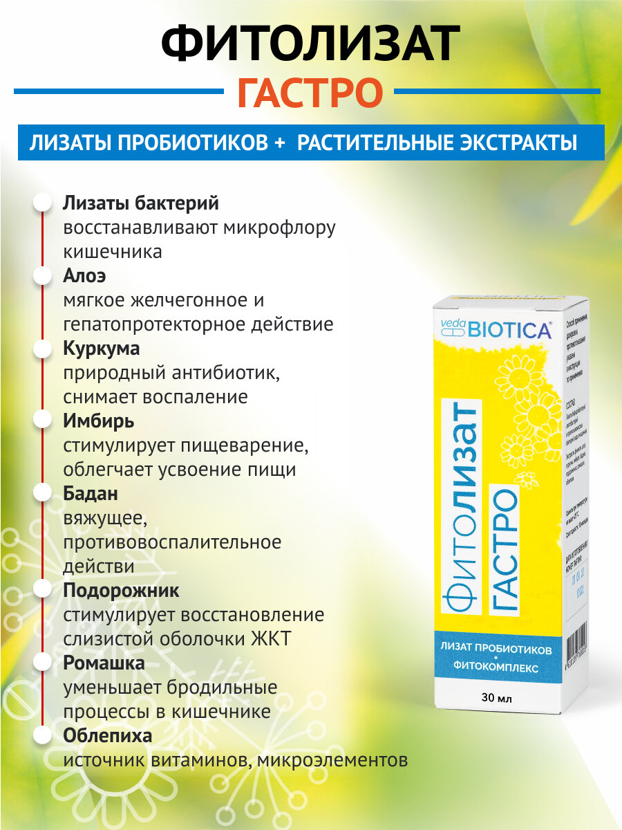 Картинки Метабиоик "Фитолизат Гастро" помогает при заболеваниях желудочно-кишечного тракта, 30 мл.