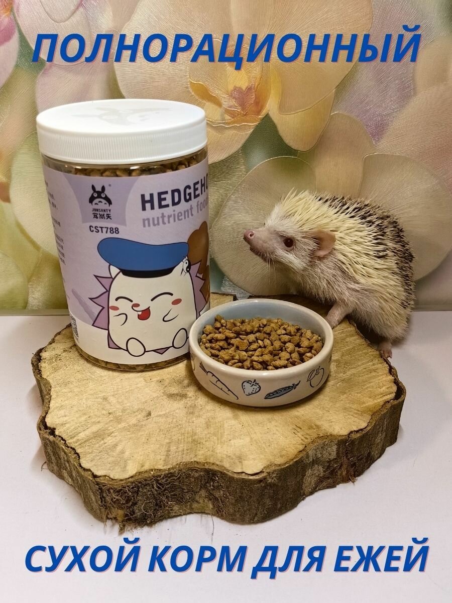 Сухой корм для африканских ежей с мучным червем Jonsanty банка 1000мл.