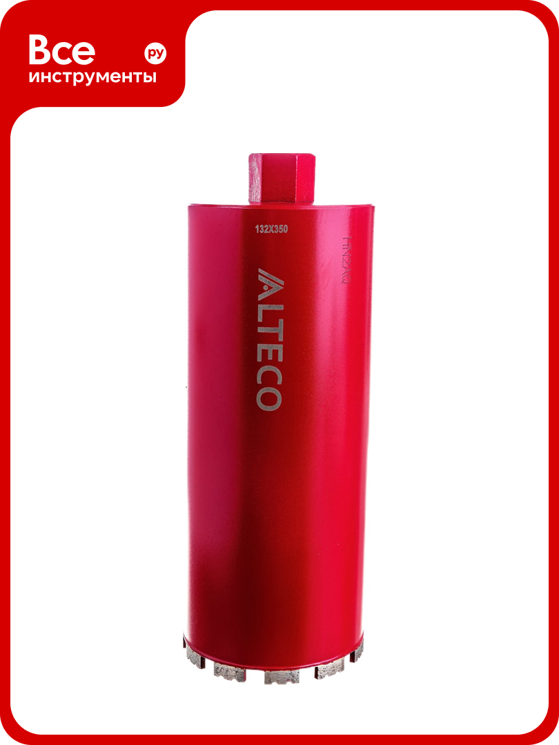 Коронка алмазная ВТ (132х350 мм) ALTECO 13229