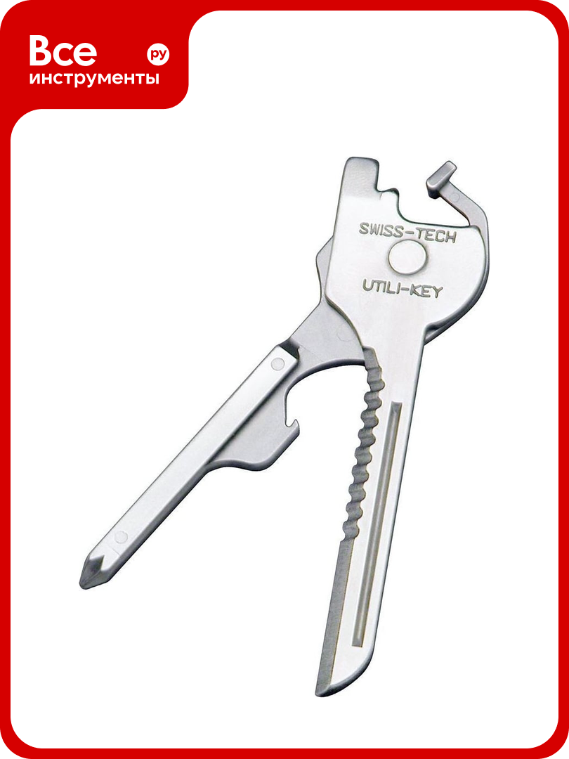 Мультитул-Брелок Swiss+Tech 6-В-1 Utility Key ST66676