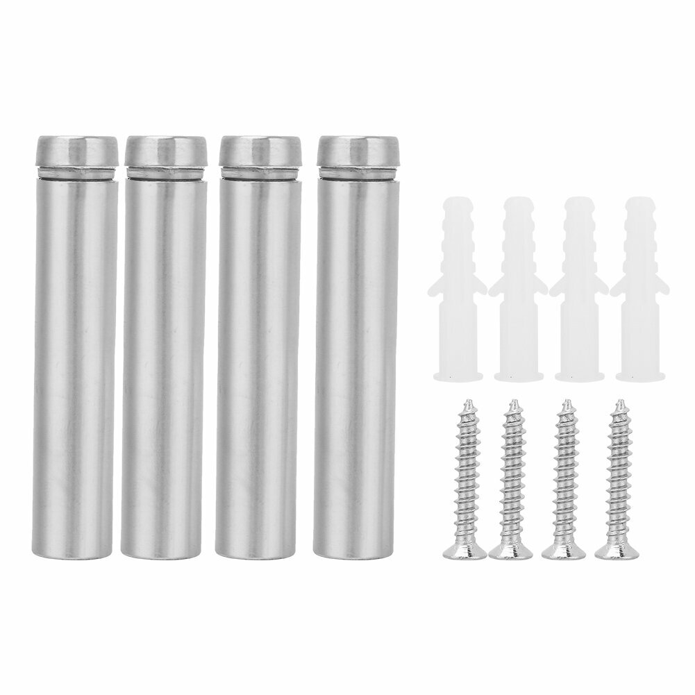 4pcs из нержавеющей стали 12*60 /12*80 мм рекламный лостовый стеклянный держатель гвоздь (12*80 мм)