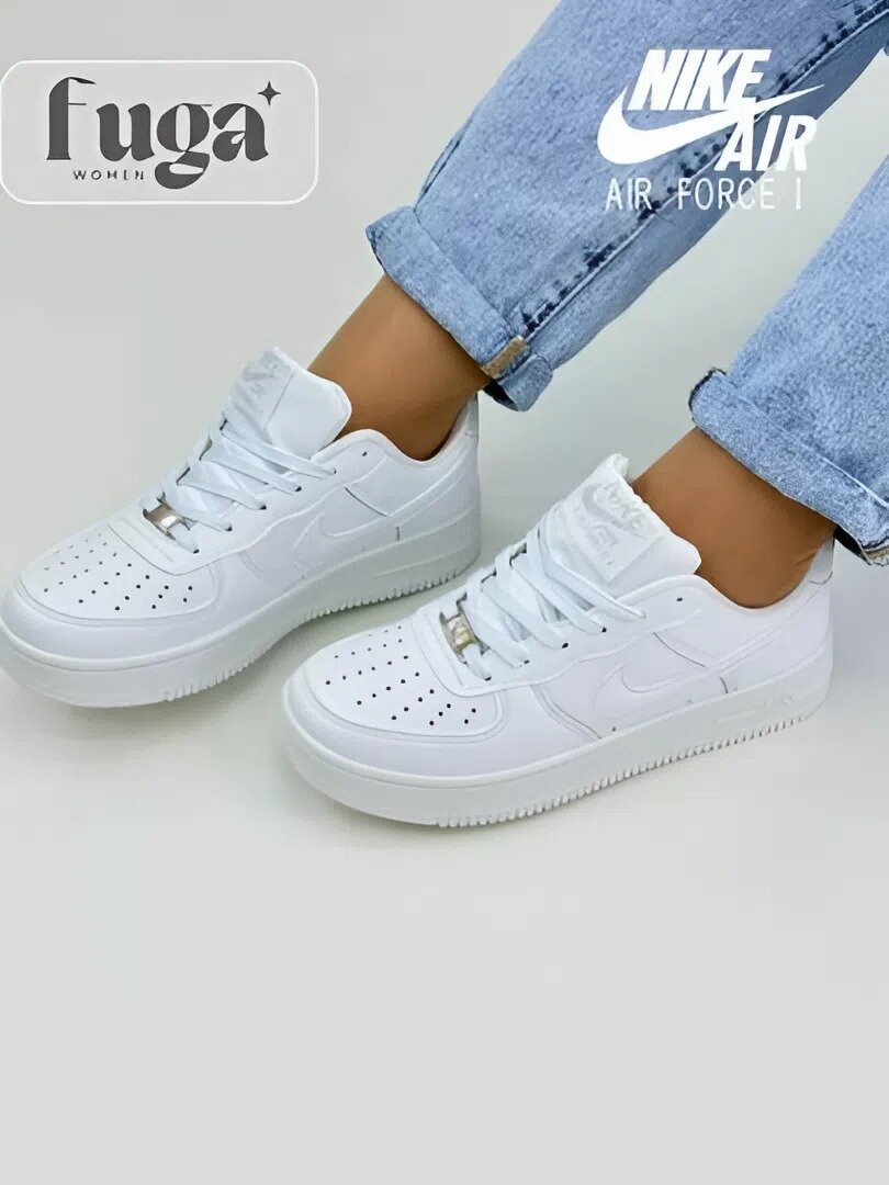 Кроссовки NIKE nike air, полнота 5 (RU)/ на среднюю стопу, размер 37, белый
