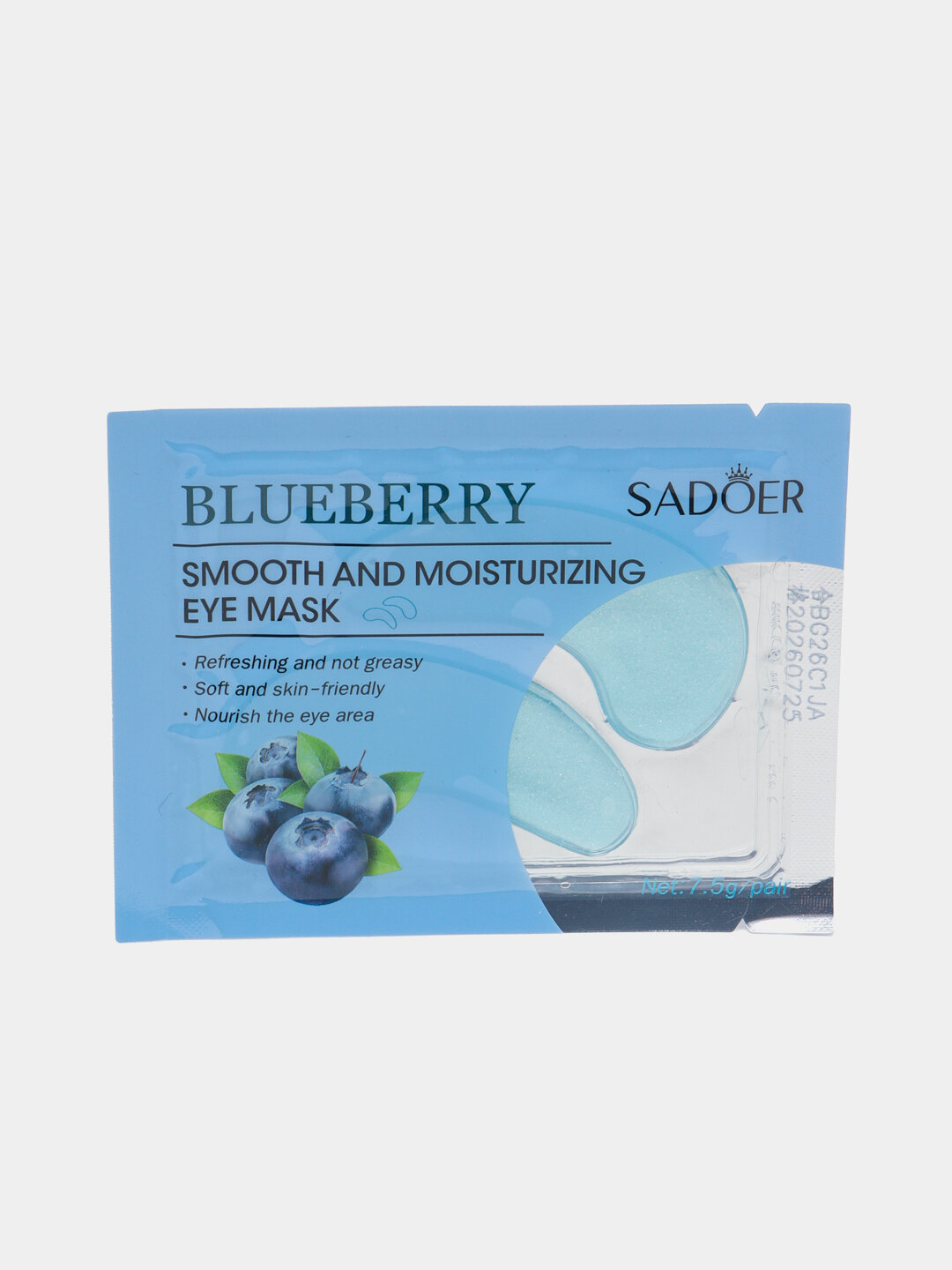 Патчи под глаза Sadoer "Blueberry", 1 шт