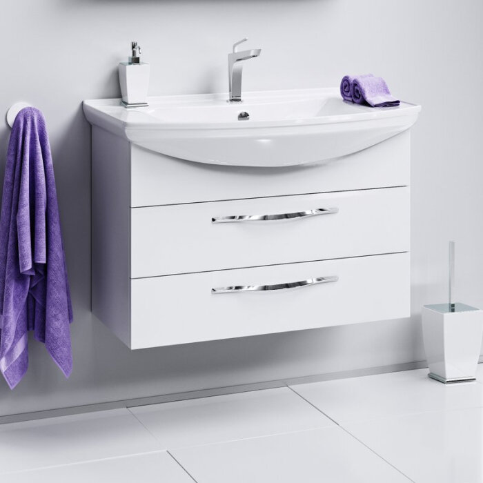 Тумба для комплекта Aqwella Allegro 85 с 2 ящиками