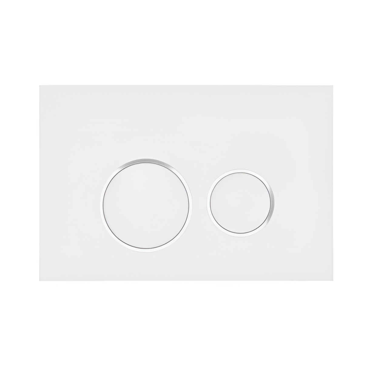 Клавиша смыва Teymi Lina(подходит для инсталляций T70011 T70033 T70035) двойной смыв белый матовый/хром T70106