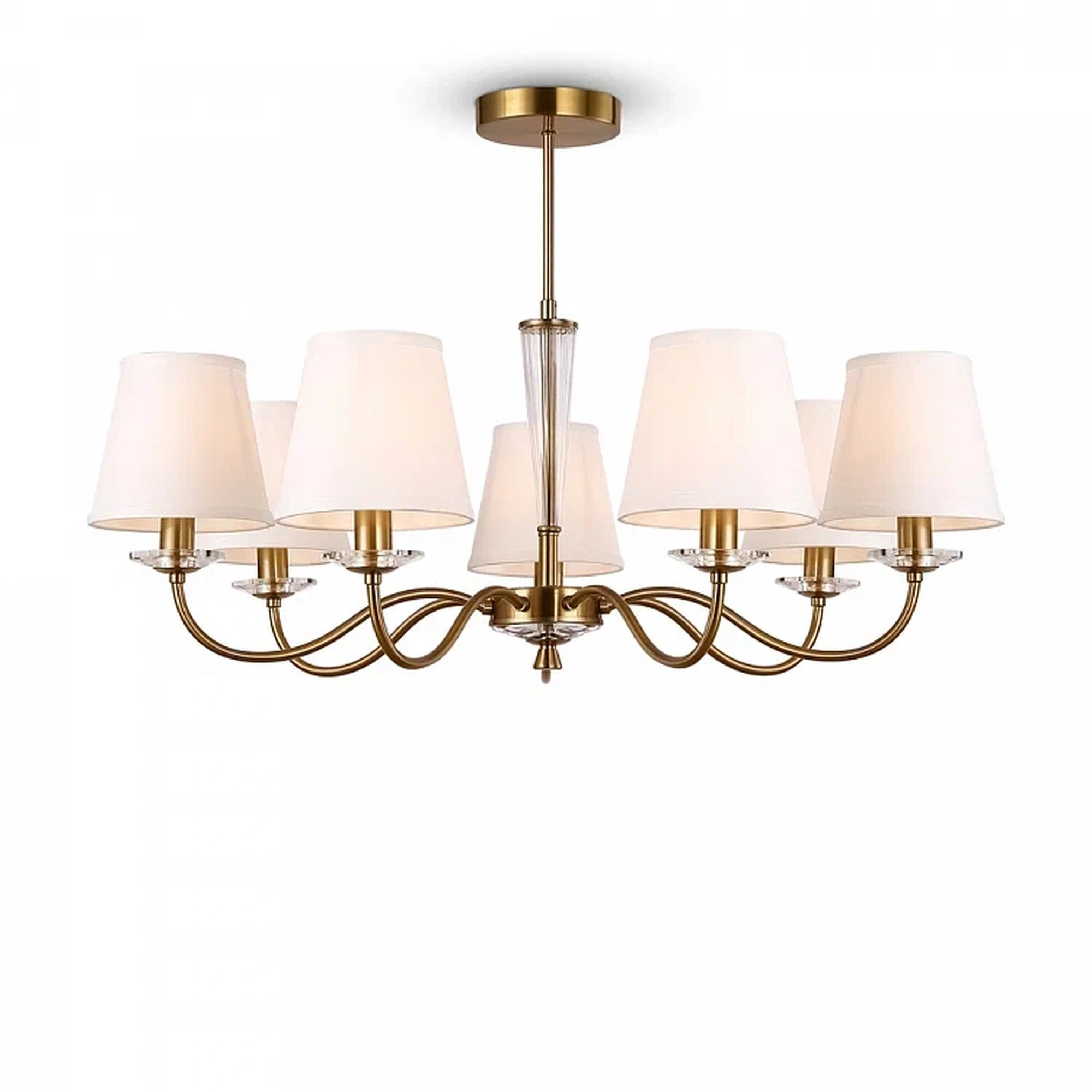 Люстра FR2027PL-07BS, цоколь Е14, цвет бронза, 7 ламп, Германия.