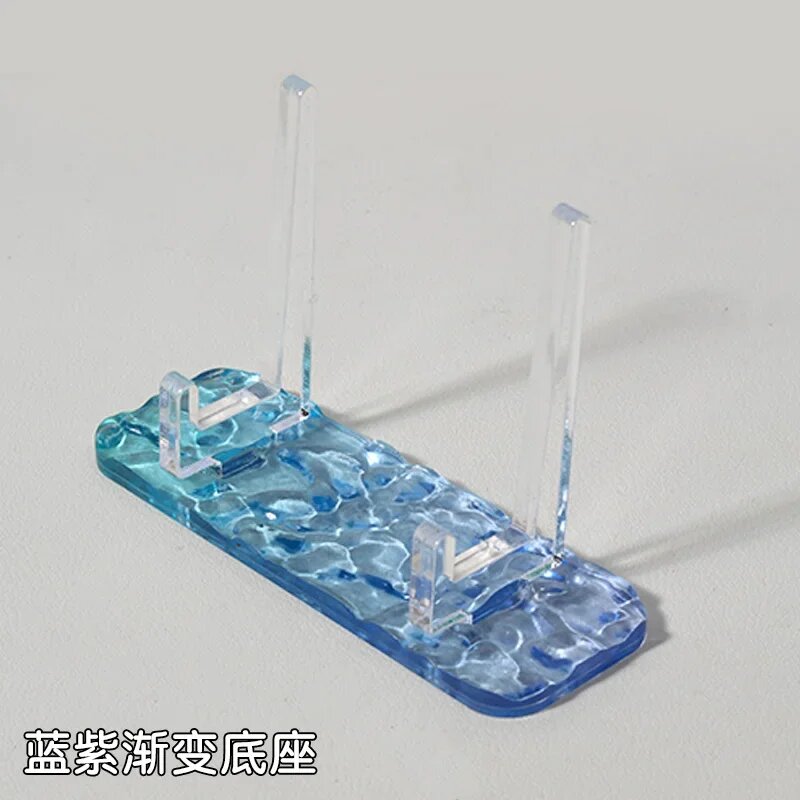 Акриловая подставка для фотокарт, синяя, base c
