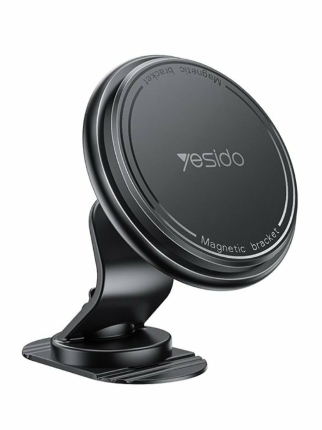 Магнитный держатель для телефона "YESIDO C220", кольцевой магнит, крепление, черный