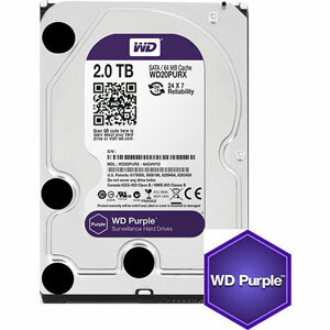 Жесткий диск Western Digital Purple WD20PURX, для видеонаблюдения, 2TB — фото 1