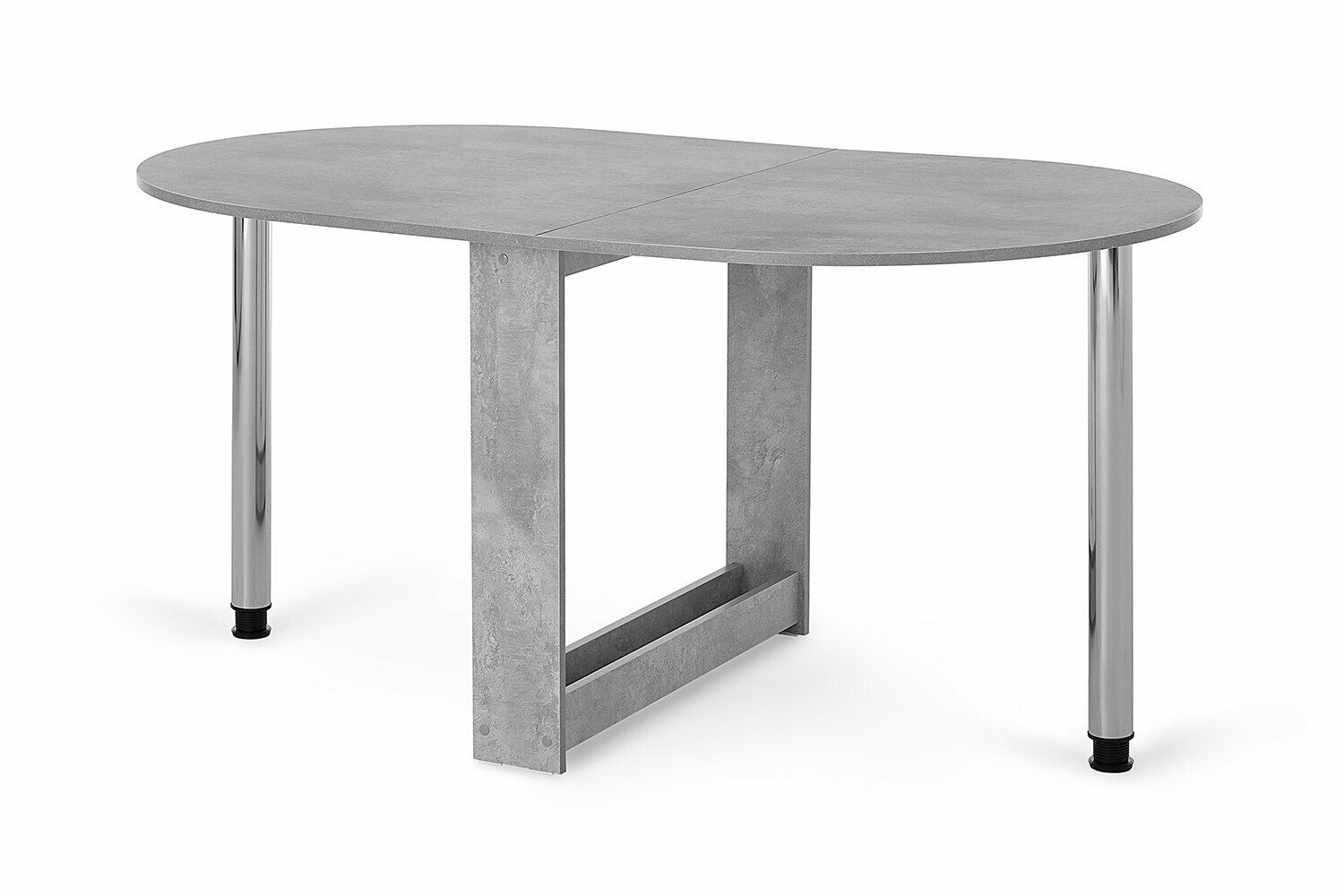 Стол-книжка раскладной Hoff СП-12 86(1548)х74х90 см ЛДСП металл цвет бетон