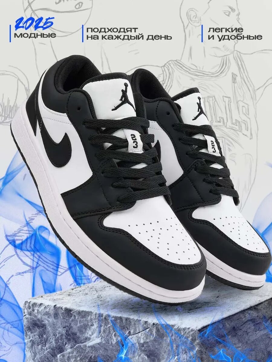 Кроссовки NIKE 1980, размер 42 EU, черно-белые