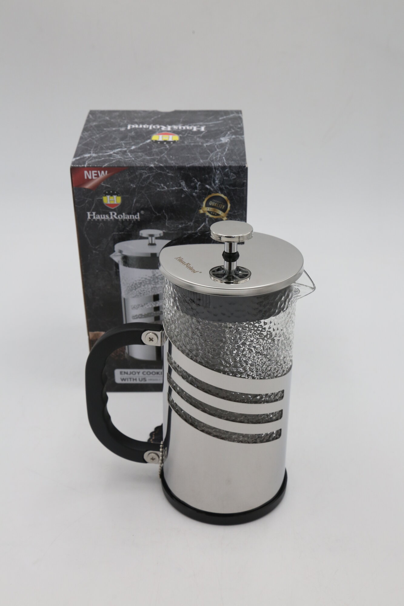 Чайник заварочный поршневой Френч-пресс HAUS ROLAND HR505-1 1000ml 1шт 1х24