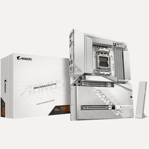 Изображение товара Материнская плата Gigabyte B850 AORUS STEALTH ICE (AM5, ATX)